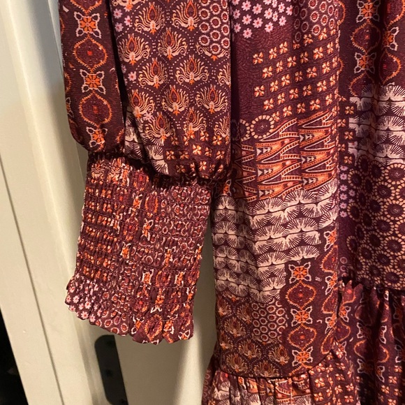 🎉BCBG Paris Women's Tiered Mini Dress w/ Long Balloon Sleeves, Size M SOLD OUT - Picture 9 of 11